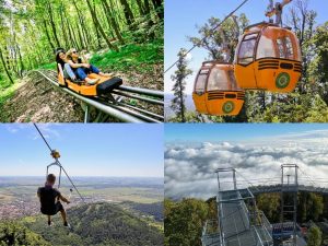 Sátoraljaújhely kalandpark: libegő, átcsúszás, kilától, és bobozás.